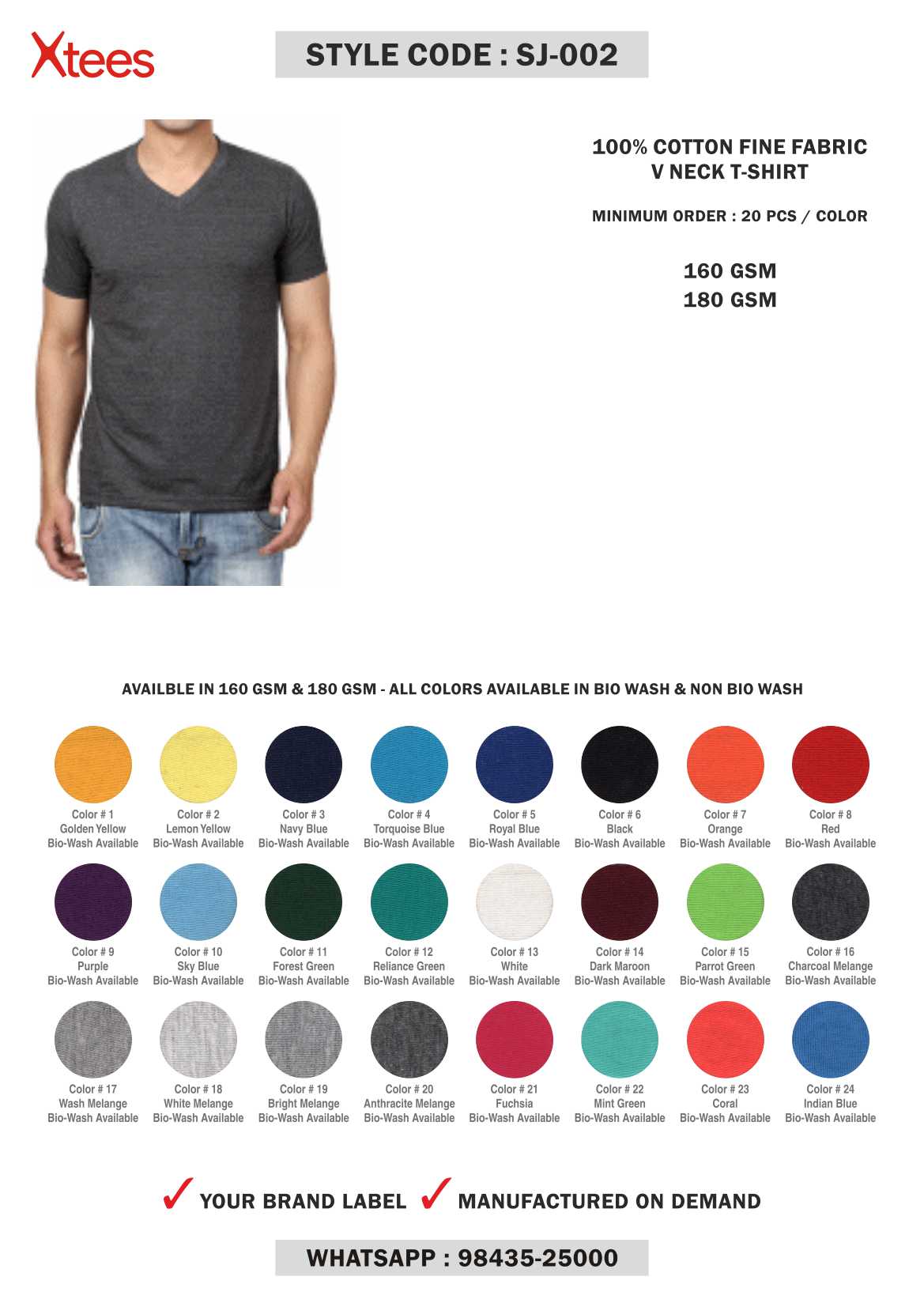 order plain t shirts in bulk