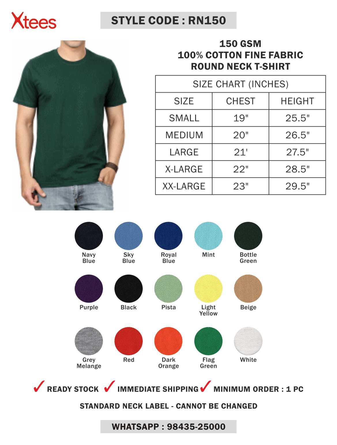 Bulk Plain T-shirts Wholesale - Collar Polos, Round Neck & Sweat Shirts