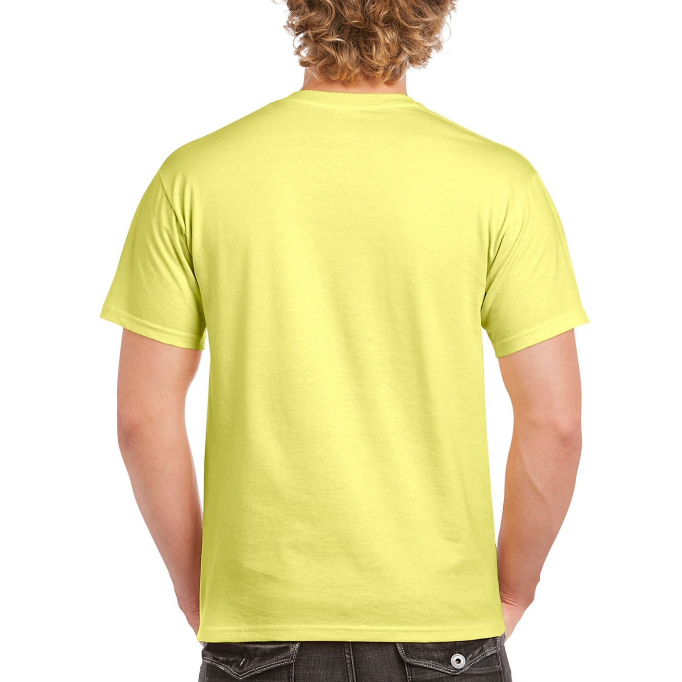 yellow t shirt back