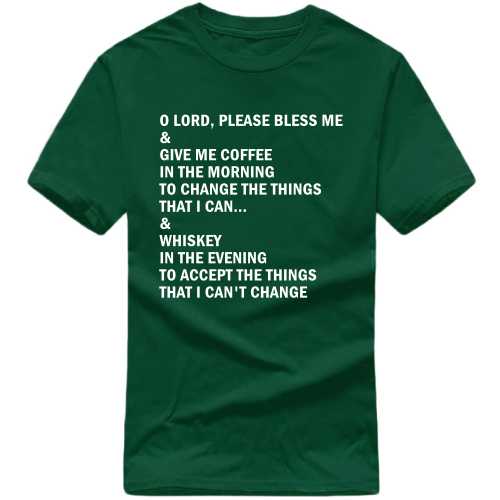 Coffee In The Morning Whiskey In The Evening Funny Beer Alcohol Quotes T-shirt India image