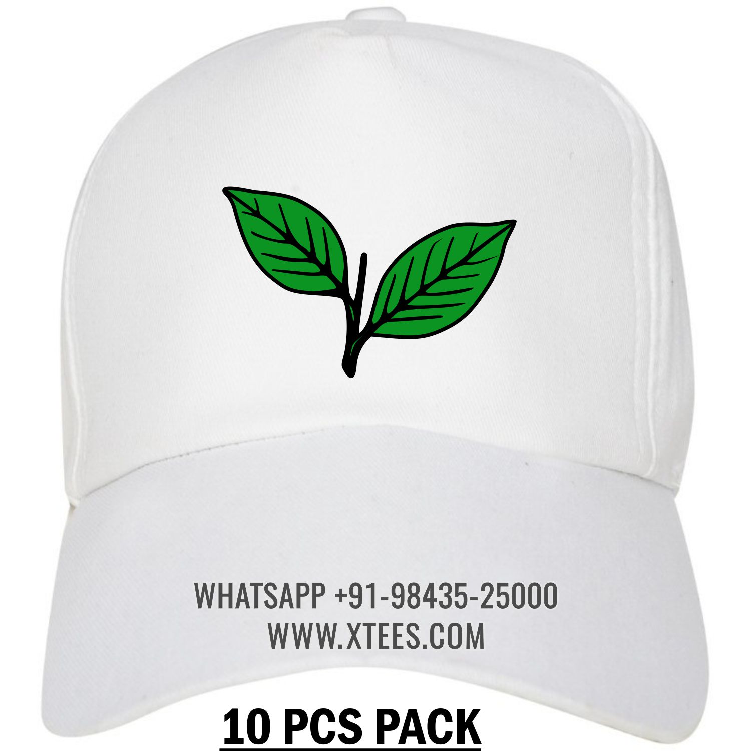 Anna Dravida Munnetra Kazhagam Admk Logo 1 Printed Cap - 10 Pcs Pack image