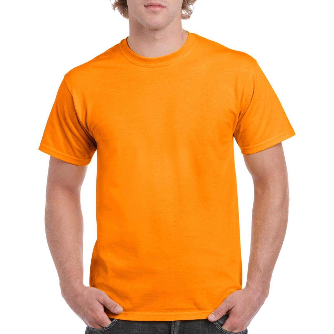 Beige Plain Round Neck T Shirt 1532234744 