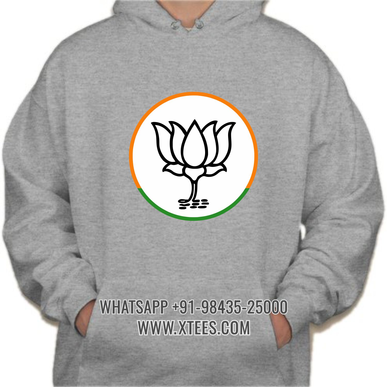 Bharatiya Janata Party Bjp Logo 1 Printed Hoodie image