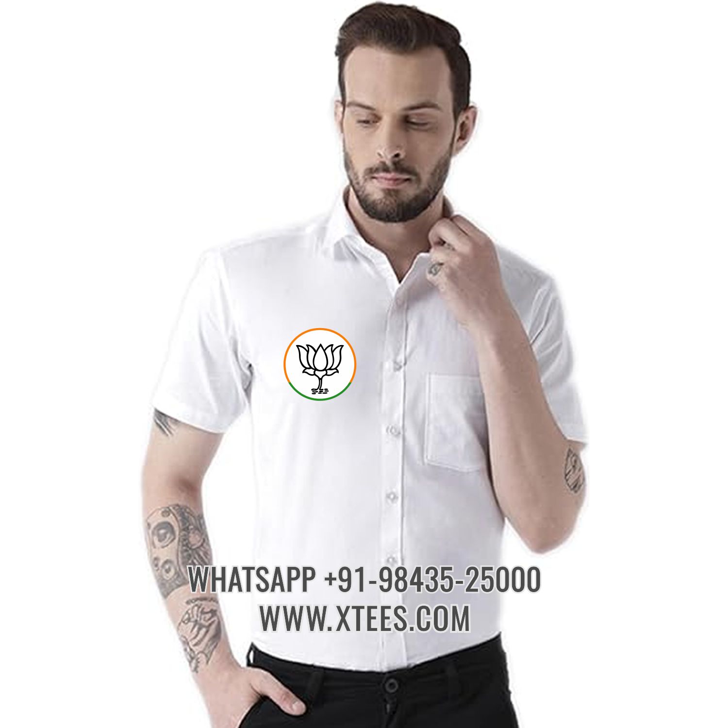 Bharatiya Janata Party Bjp Logo 1 Printed Shirt image