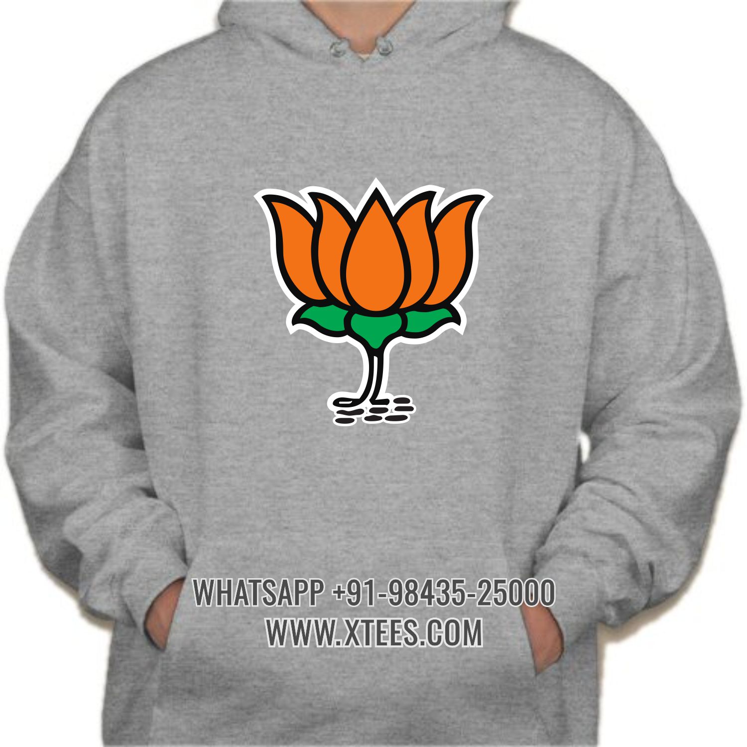 Bharatiya Janata Party Bjp Logo 2 Printed Hoodie image