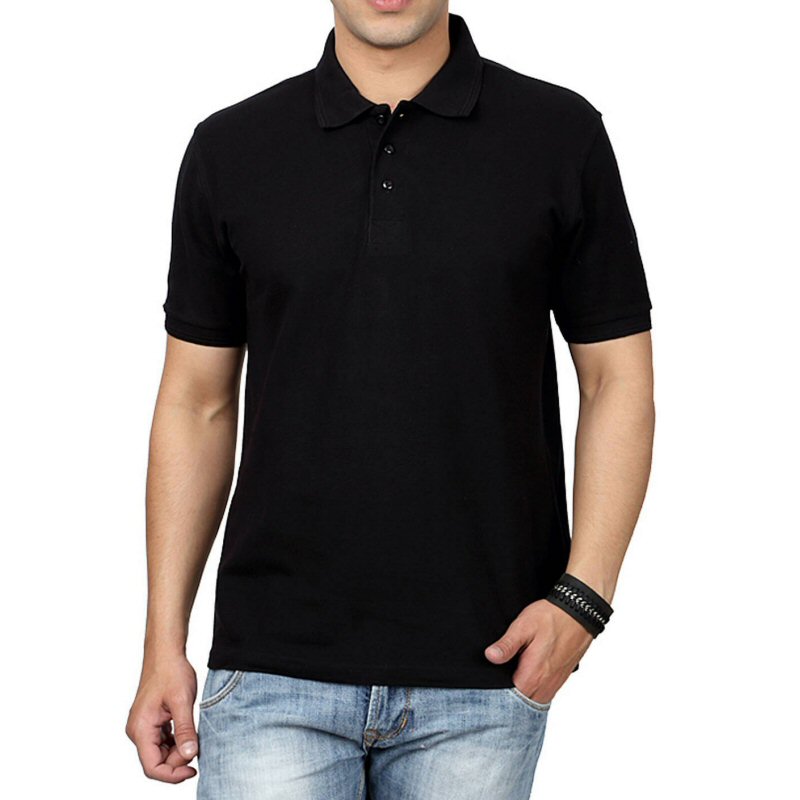 Plain Black Collar T Shirt - Histoiresante Blog