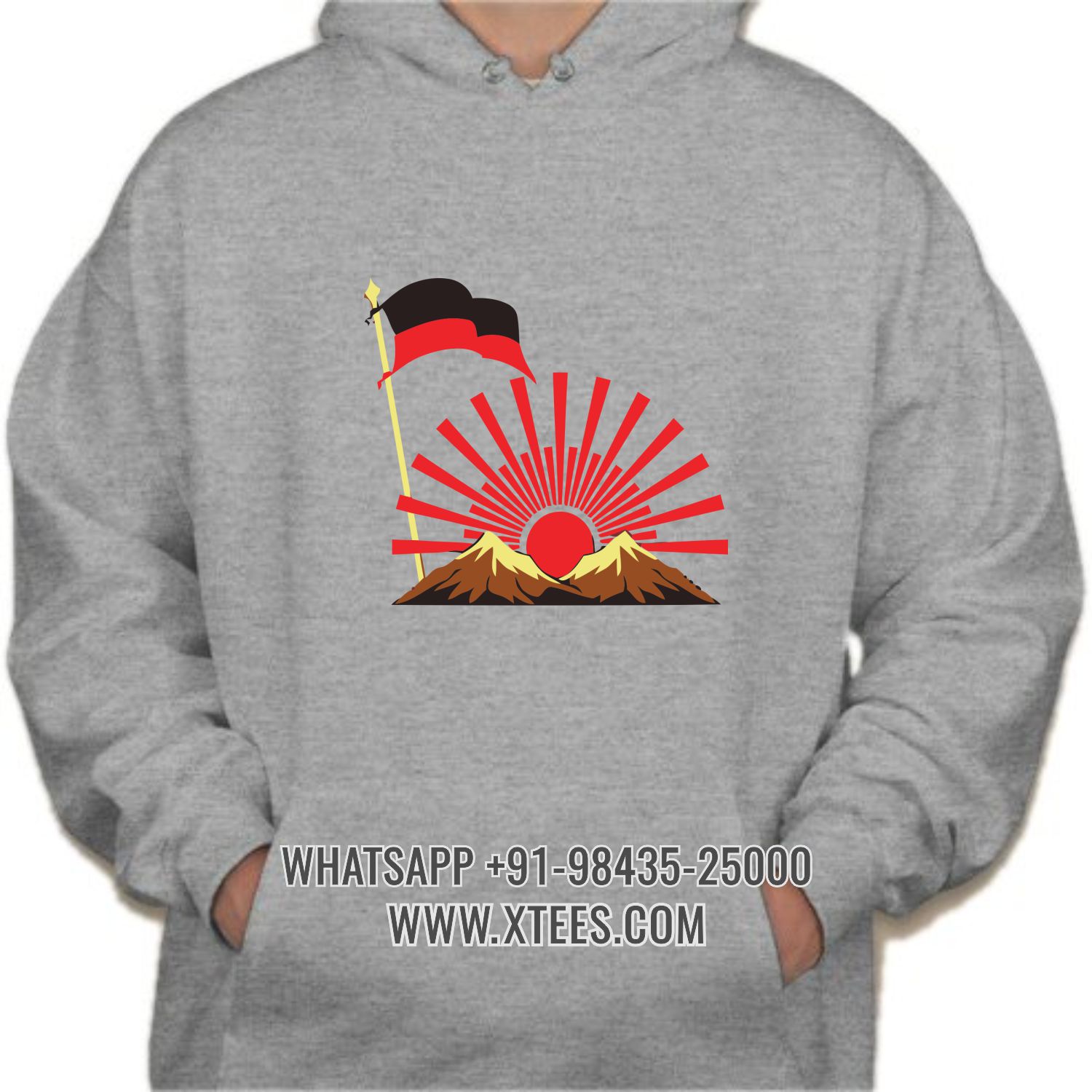 Dravida Munnetra Kazhagam Dmk Logo 1 Printed Hoodie image