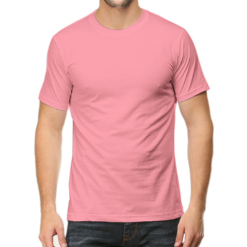 Flamingo Unisex Plain Cotton Round Neck T-shirt image