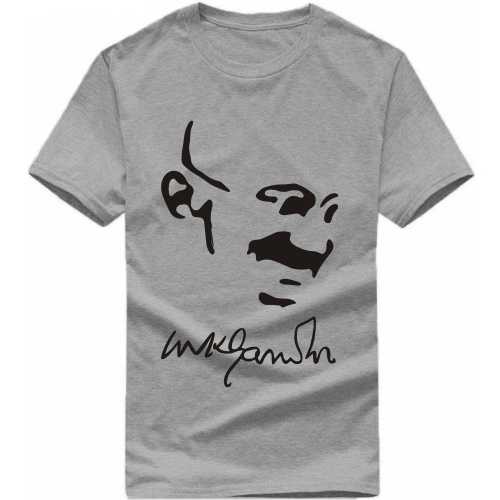 Mk Gandhi Signature Patriotic T-Shirts