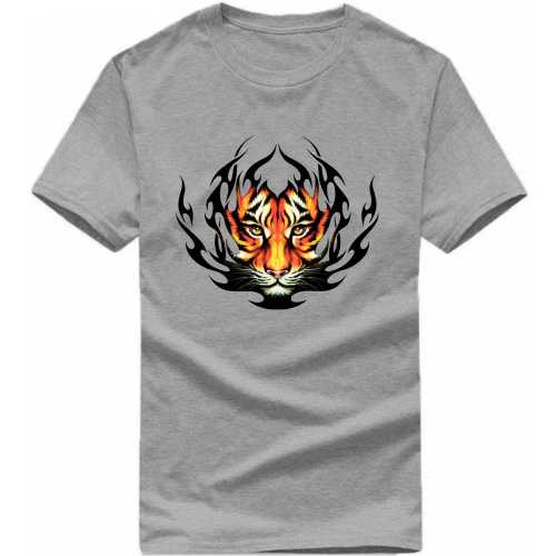 Tiger Face Symbol Slogan T-shirts image