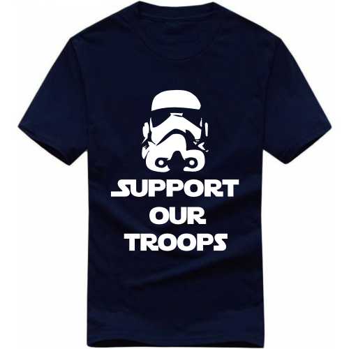 Support Our Troops India Patriotic Slogan  T-shirts image