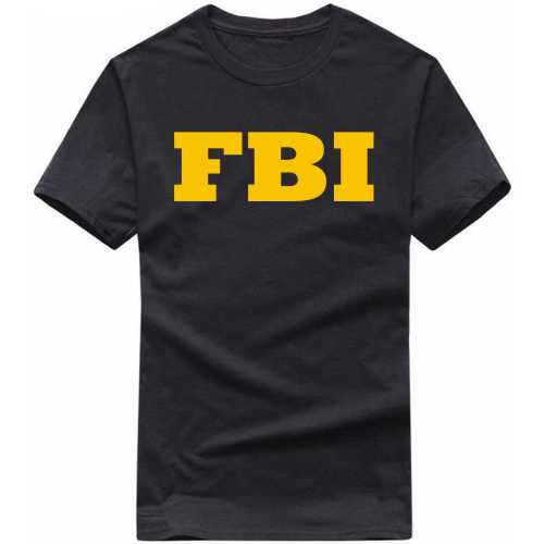 Fbi Symbol Slogan T-shirts image