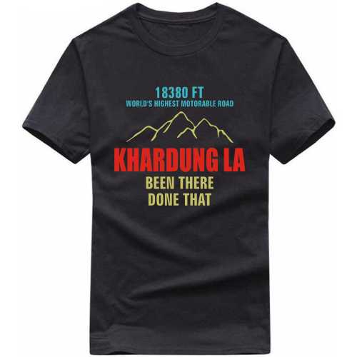 Khardung La Been There Done That Biker T-shirt India image