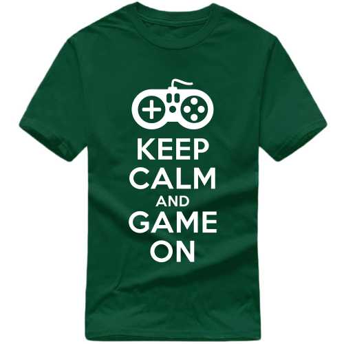 Keep Calm And Game On Gaming T Shirt image
