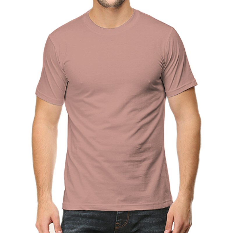 Mushroom Unisex Plain Cotton Round Neck T-shirt image