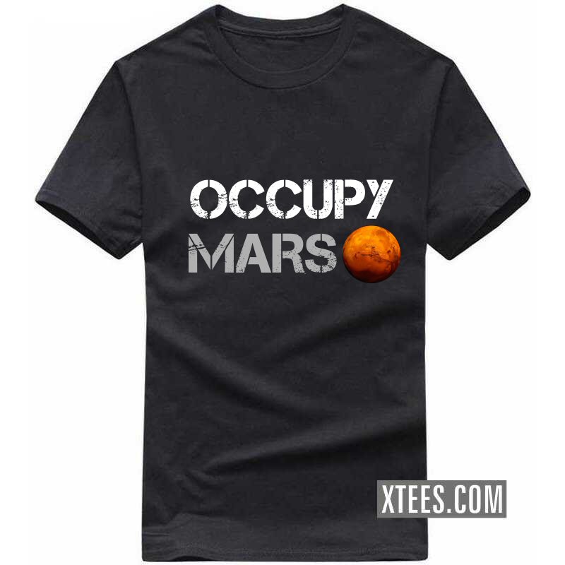 Occupy Mars Elon Musk Space T Shirt image