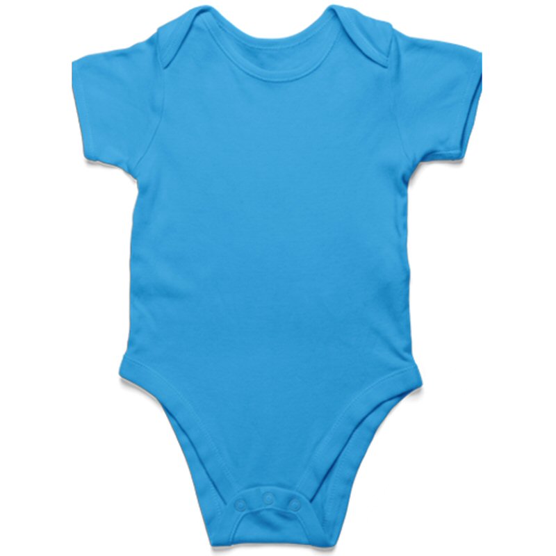 Orchid Blue Plain Baby Rompers image