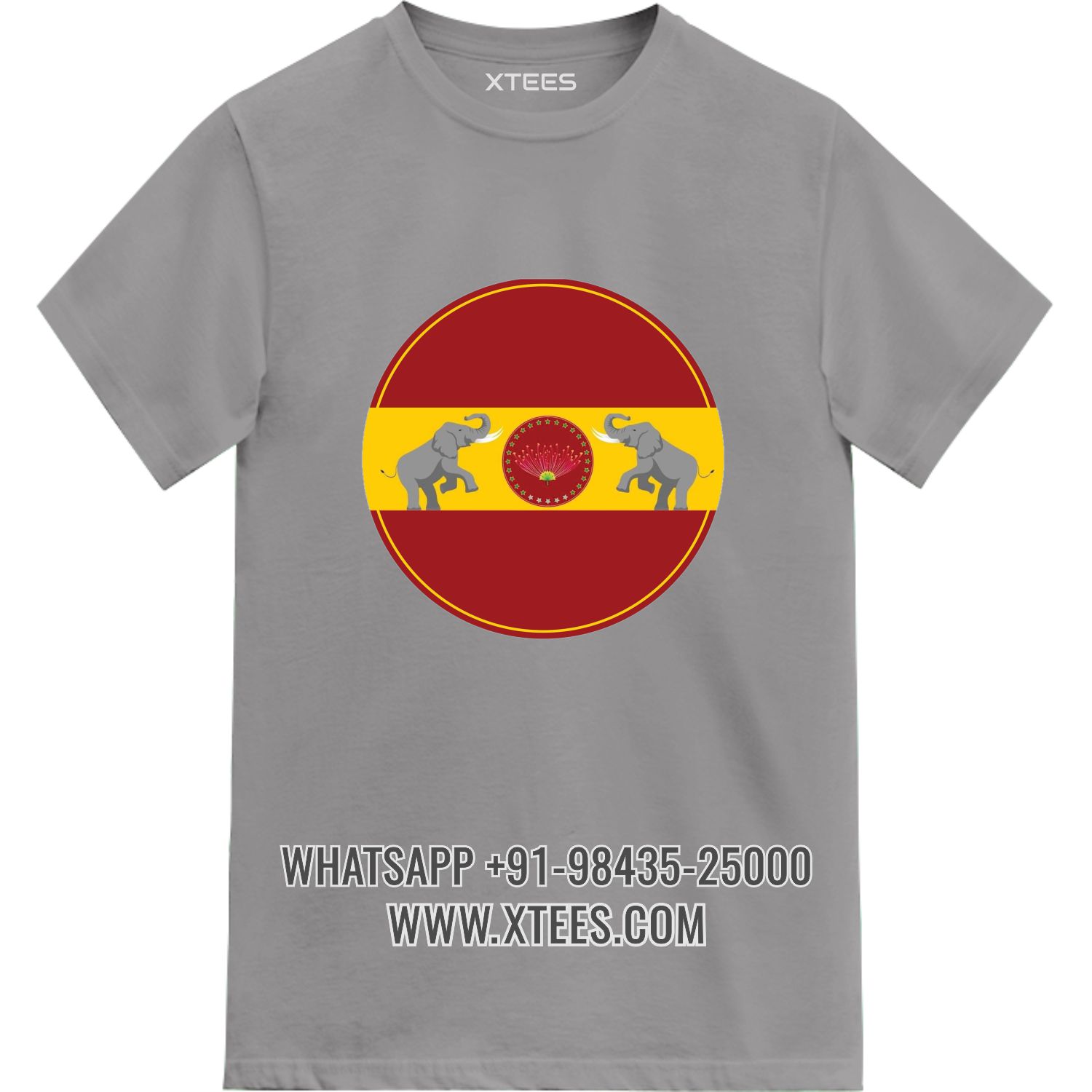 Tamilaga Vettri Kazhagam Tvk Logo 2 Printed T-shirt image Tamilaga Vettri Kazhagam Tvk Logo 2 Printed T-shirt image